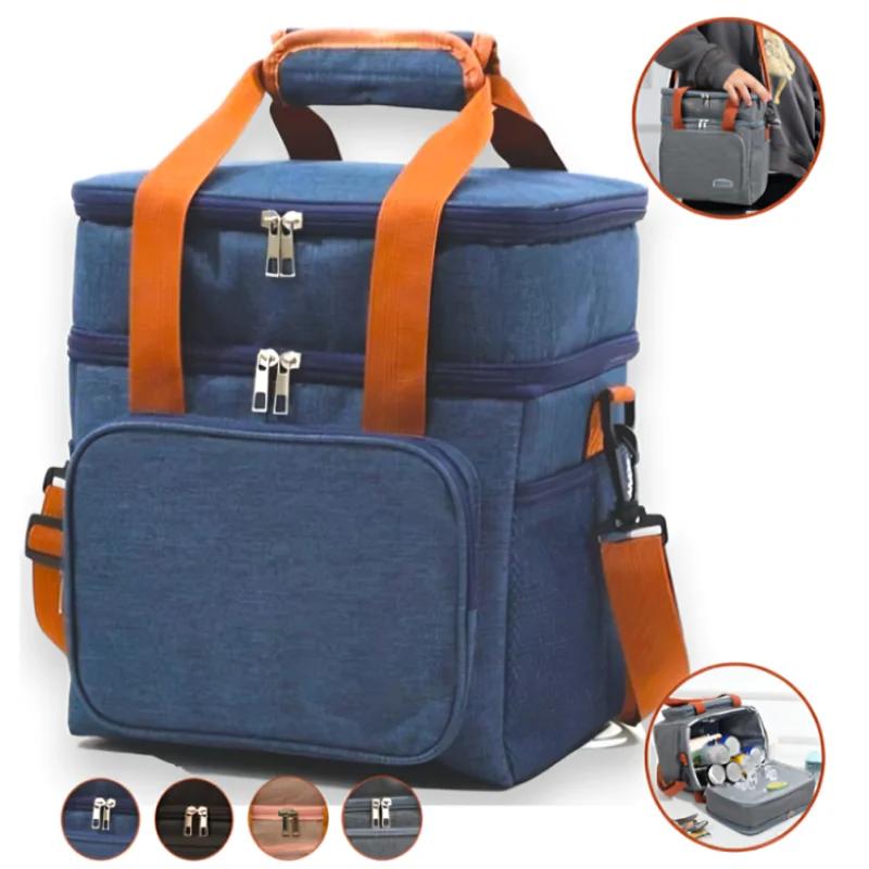Bolsa Termica Grande Capacidade Lancheira, Expansy Com, Dual Camada - Image 1