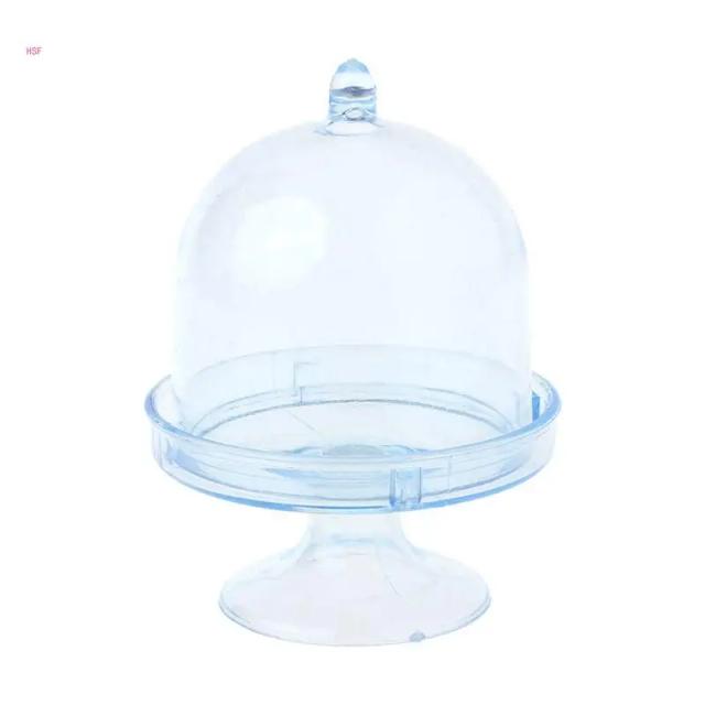 Mini suporte transparente para bolos e cupcakes - ideal para lembrancinhas de casamento e doces
