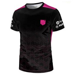 T-shirt personalizada de manga curta para homens e mulheres, equipe Esports, uniforme esportivo 3D, Valorant LED Game Fans Tees, verão, 2023 - Image 3