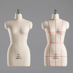 Manequim de costura feminino alfaiate manequim corpo para roupas design busto vestido forma suporte base metal modelo manequim expositor - Image 2