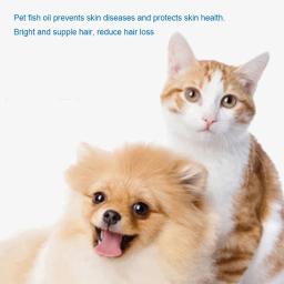 Suplementos nutricionais para animais de estimação, gatos, cápsulas moles para cães, cabelo de lecitina, 60 cápsulas - Image 6