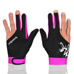 Luvas de bilhar com adesivos de elasticidade, mão esquerda, snooker de três dedos, antiderrapante, treinamento de sucinta, acessórios, 1pc - Image 4
