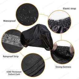 Para voge sr150gt à prova dwaterproof água moto capa de chuva à prova de poeira uv proteção ao ar livre indoor motocross scooter capa toda a temporada - Image 4