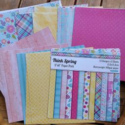 Bloco de papel de scrapbook 6 Polegada papel estampado 24 folhas 160g impressão de um lado diy arte artesanato papel scrapbooking decoração - Image 2