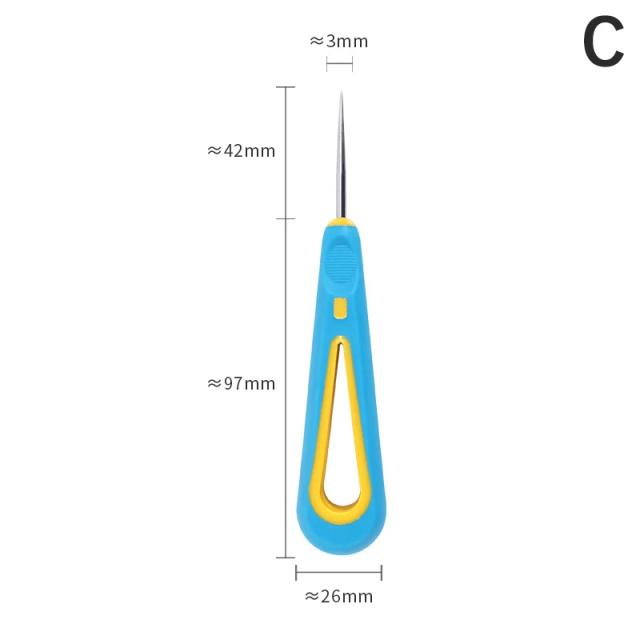 Furador de Costura Profissional para Sapatos de Couro - Ferramenta Ideal para Sapateiros e Artesanatos DIY com Gancho Curvo e Reto