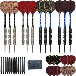 Dardos profissionais Metal Tip Set, 12Pcs Dart Rod, anel antiderrapante, haste de reposição, moagem de pedra, 12Pcs, 22g, 1Pc - Image 5