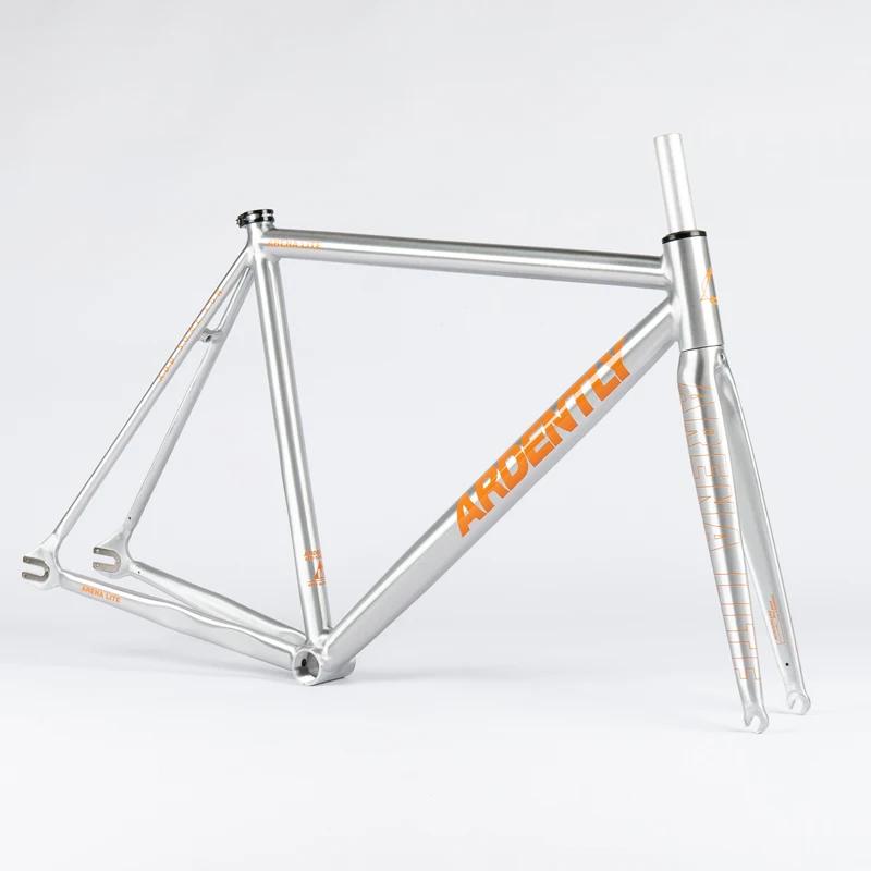 Ardently lite frameset 700c alumínio engrenagem fixa quadro & garfo pista fixie bicicleta 50cm 52.5cm 55cm peças de bicicleta de velocidade única - Image 1