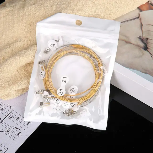Conjunto de Corda Substituição para Lira e Harpa - 7, 10, 16, 19, 21, 24 Cordas de Metal para Instrumentos Musicais Clássicos
