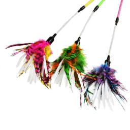 Brinquedos interativos para gatos, varinha de penas, suprimentos duráveis, brinquedos de gatinho, cabelo de galinha, gato popular, pequeno e grande, gato fofo - Image 4
