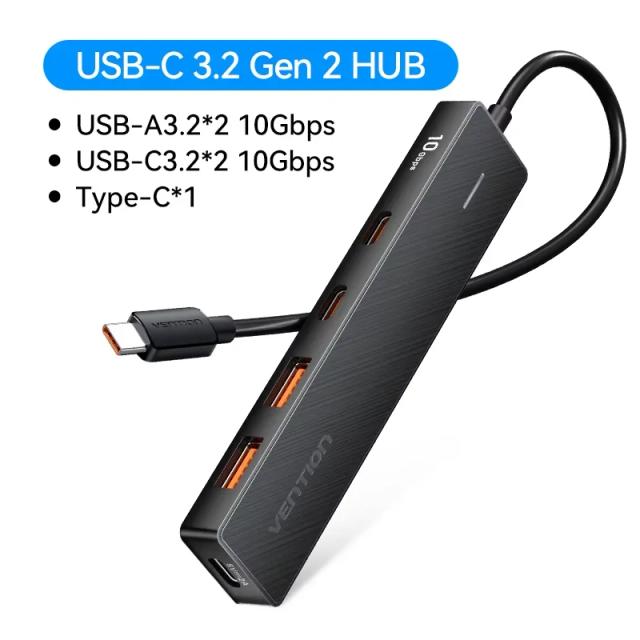Vention Hub USB 3.2 Gen 2 5 Portas 10Gbps
