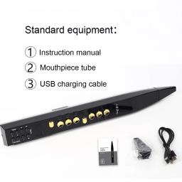 Instrumento de Sopro Digital Mini Saxofone com Display LED, Instrumento Étnico, Eletrônico, Construído, Alto-falante Hifi, 89 Tons, 5W - Image 2