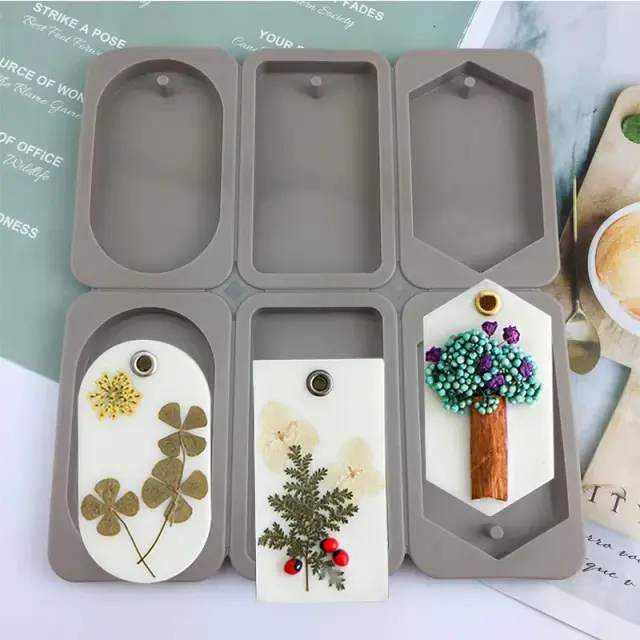 Molde de Silicone em Forma de Retângulo para Gelo, Aromaterapia, Cera e Gesso - Ferramenta Sustentável e Versátil para Presentes