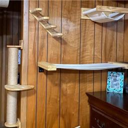 Quadro De Escalada De Gato De Parede, Sisal De Atividade De Rede De Escada, Poste De Garra, Casa De Pedal Interior, 50cm - Image 5