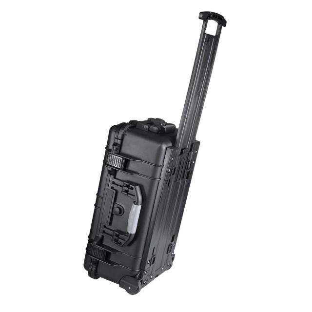 Estojo Rígido Impermeável com Trolley Rolling para Viagens Seguras e Práticas
