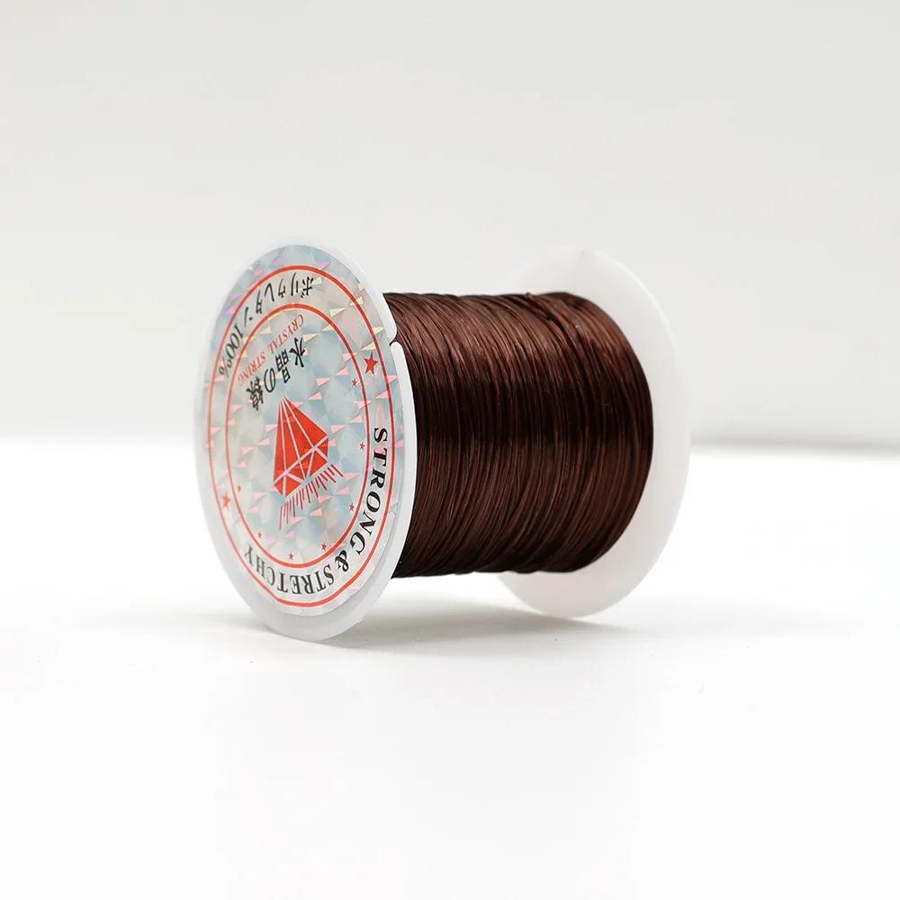100/200m cabo elástico miçangas fio estiramento corda fibra artesanato linha para fazer jóias diy contas de semente pônei contas pulseiras - Image 1