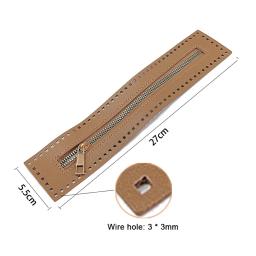 Zíper De Couro De Costura Substituível, DIY, Útil, para Saco De Crochê, Hardware, Zíper Sólido, Acessórios De Costura - Image 6