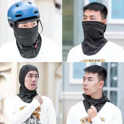 Rockbros manter quente balaclava inverno feminino capacete da bicicleta da motocicleta boné interno ciclismo esqui máscara facial térmica à prova de vento chapéu - Image 4