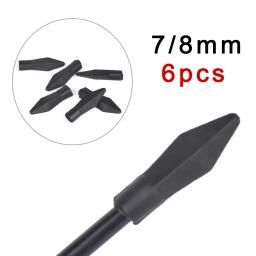 12/24/50 pçs pontas de flecha de tiro com arco de borracha macia segurança broadheads shoo/ting dicas de prática de jogo para id 6mm 8mm pontos de seta - Image 6