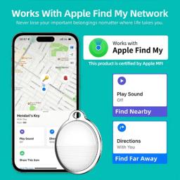 Smart Key Finder Locator, dispositivo de rastreamento GPS, Bluetooth, Tag Anti-Lost, lembrete de alarme, trabalhar com a Apple Find My for Pets - Image 4