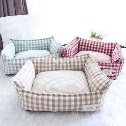 Cama de treliça macia para animais, sofá-cama, cesta para cães pequenos e médios, almofada para cachorro, acessórios para animais - Image 2
