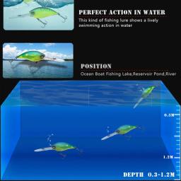 Iscas flutuantes artificiais, Swimbait de superfície, Água do mar, Isca de truta, Equipamento Wobbler, 70mm, 21g - Image 6