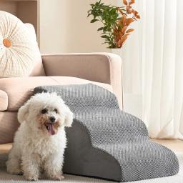 Escada de escalada antiderrapante para cães pequenos, escadas removíveis para animais, escadas de cama, cabeceira do gato, suprimentos para sofá, novo, 2 degraus, 3 degraus - Image 3