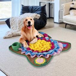 Portátil Pet Snuffle Feeding Mat, Dog Nosework Mat, Sniffing Treat, Puzzle Feeder para cães e gatos, Uso de viagem - Image 4
