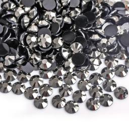 Enfeites de strass de gelatina branca de resina para artesanato, copos, pedras decorativas com parte traseira lisa, pedra preciosa sem correção quente 2 3 4 5 6mm - Image 5