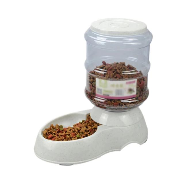 Alimentador Automático para Animais de Estimação - Distribuidor de Comida e Água com Capacidade de 3,8L para Gatos e Cães