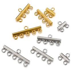 20 pçs de aço inoxidável colar pulseira camada fechos pingente gota conector fiança conectores diy para jóias que fazem suprimentos - Image 5