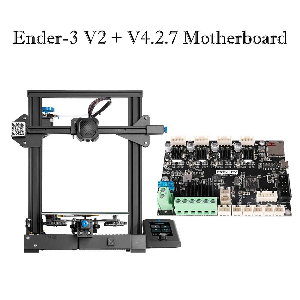 Creality-Ender-3 V2 Kits de Impressora 3D, Ender-3, Ender-3, Sellent Mianboard, TMC2208 UI, 4.3 "LCD Colorido, Cama De Vidro Carborundum - Image 1