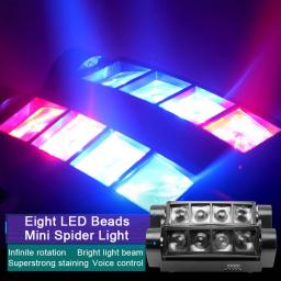 Moving Head LED Stage Effect Light, RGBW Beam, Som Ativado, Aplicação de Iluminação, Disco, Festa de Casamento, Discoteca, 50W - Image 1