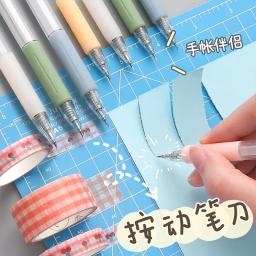 Arte utilitária faca caneta arte scrapbooking artesanato ferramenta de corte adesivo faca de corte de papel caixa expressa cortador papelaria material escolar - Image 1