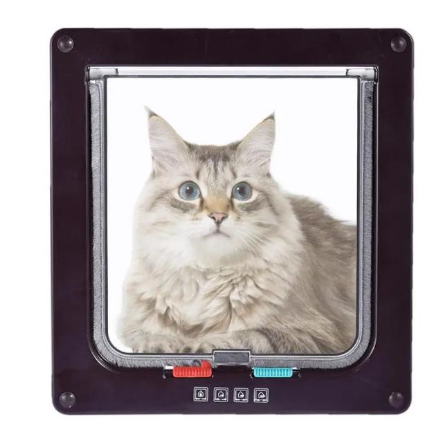 Porta Interna Resistente a Intempéries para Cães e Gatos com Tela de Proteção para Pequenos Animais