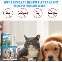 30ml animais de estimação anti-coceira e alívio da coceira cães pele do gato cuidados saudáveis spray cuidados com a pele tratar produtos para coceira e pele sensível - Image 5