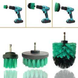 Kit de escova de limpeza de broca elétrica, escova de limpeza resistente, remoção de sujeira forte, escova de cerdas duras, limpeza de tapete de carro - Image 1