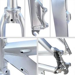 Quadro de liga de alumínio por atacado de fábrica e garfo dianteiro freio a disco de bicicleta de estrada 700C acessórios de bicicleta de corrida - Image 2
