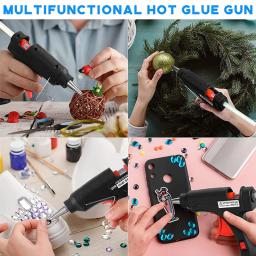 70w pistola de cola de derretimento quente mini armas industriais com 7mm cola varas temperatura calor thermo ferramenta reparo elétrico para diy artesanato artes - Image 5