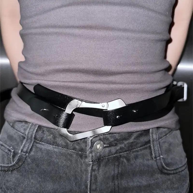 Homens e mulheres Multifuncional Alpinismo Fivela Cinto, Combinação de Desmontagem, Couro, Moda Francesa, Acessórios Dobráveis - Image 1