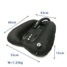 Duplo Tanque Flutuabilidade Compensador Mergulho Dispositivo, Flutuabilidade Compensador, Mergulho Donut Asa, Slot Tech, Tech Mergulho, 45lbs, Mergulho - Image 3