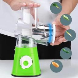 Manual Vegetal Slicer, 3 em 1 Chopper, Ralador Redondo, Cortador, Batata Espiralizer, Casa Cozinha Gadgets, Acessórios de Cozinha - Image 6