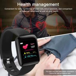 Relógio Digital Smart Sport para Homens e Mulheres, Tela Colorida, Exercício, Frequência Cardíaca, Pressão Arterial, Monitoramento Bluetooth, Em Estoque - Image 3