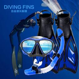 Scuba Diving Fins Set, Esportes Aquáticos, Long Flipper, Tubo De Respiração, Máscara De Snorkel, Sapatos, Novo - Image 3