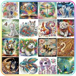 RUOPOTY-Kits De Mosaico De Diamante Para Decoração De Casa, Pintura Diamante, Pedras Especiais, Ferramentas De Animais, Kit DIY, Bordado De Strass De Cristal - Image 1