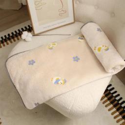 Cobertor de cama quente e macio, Cobertor confortável, Cobertor de cama respirável para gato, Padrão bonito, Veludo, Esteira do sono do filhote, Inverno - Image 3