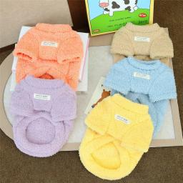Roupas De Veludo Nuvem Para Pet, Material De Pelúcia, Pano Pequeno Pet, Suprimentos De Gato, Outono E Inverno, 5Pcs - Image 3