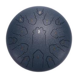 Mini Steel Tongue Drum for Kids, Taiko Drum, Percussão Profissional, Zen Drum, Chinês Drum, 15 Notes, 13 Polegada, Acessórios - Image 1