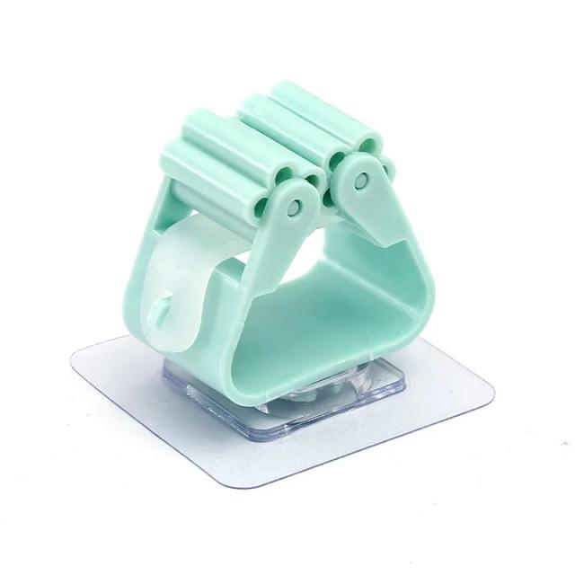 Suporte Multifuncional para Mop e Vassoura com Armazenamento Sem Perfuração, Ideal para Banheiro e Organização Doméstica