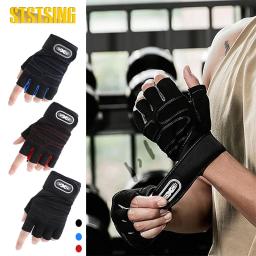 Luvas de ginástica antiderrapante para elevação de peso para homens e mulheres, luvas de treinamento fitness, proteção superior de palma, 1 par - Image 1
