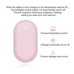 Aquecedor de mão recarregável USB, carregador portátil, Power Bank, aquecedor de inverno, 2 em 1, 5000 mAh, 10000mAh - Image 3